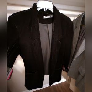 NYC black velur jacket